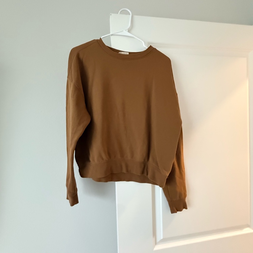 Universal Thread Rustic Brown Crewneck Sweatshirt - Picture 3 of 5